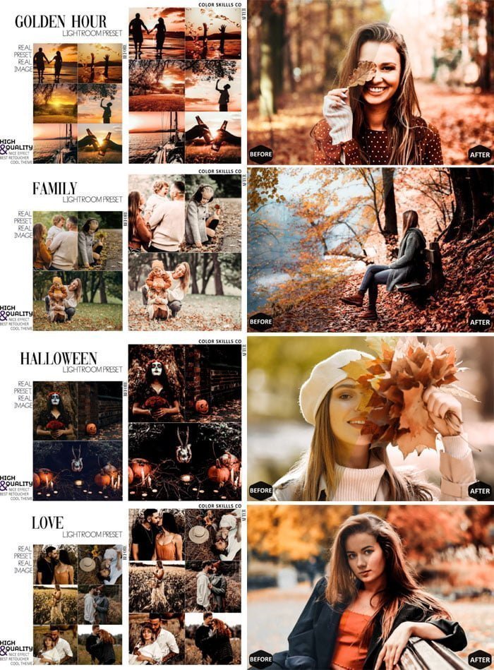 12 Autumn Girl Presets