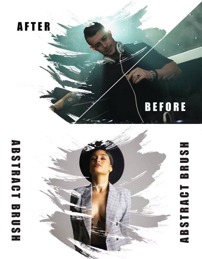 Abstract Brush Photo Effect