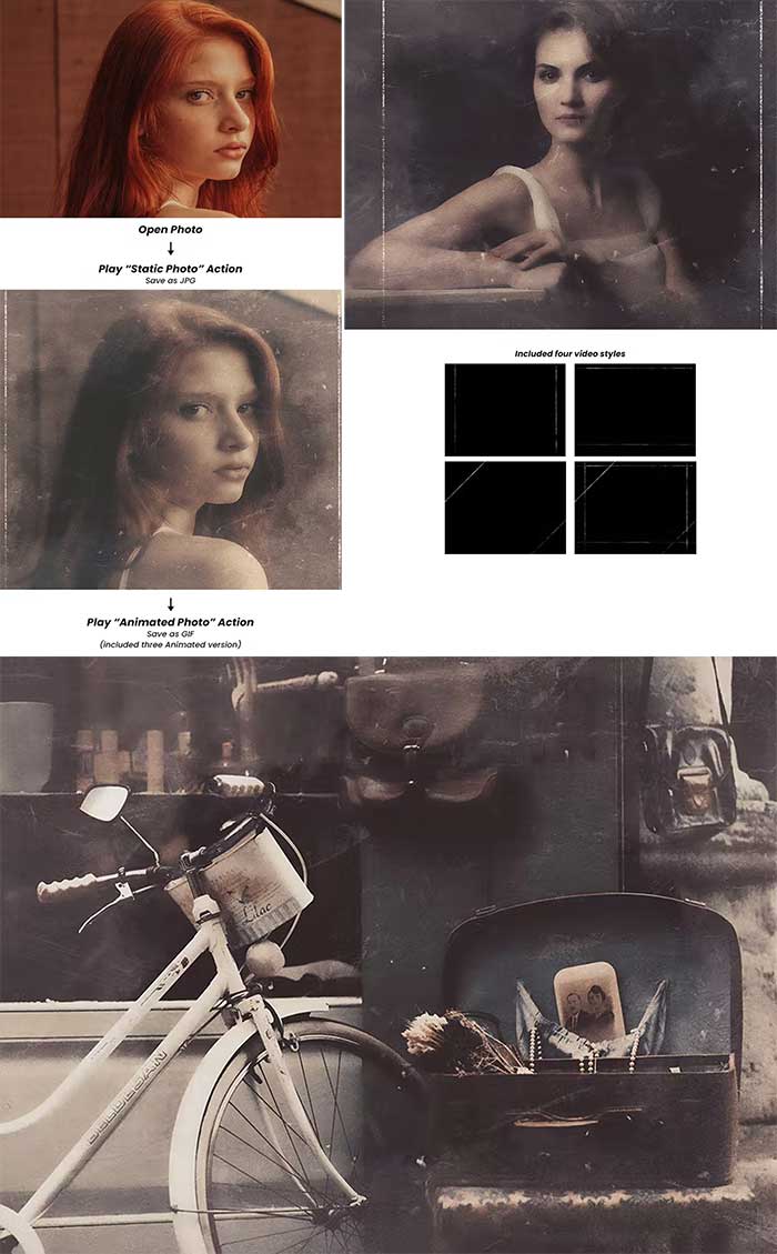 Animated Vintage Effect Action