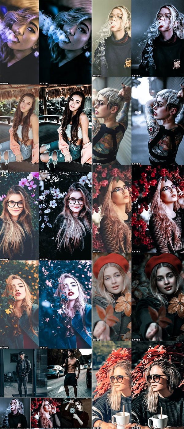 Black Portrait V2 Actions