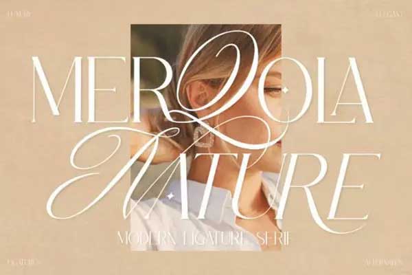 Creativefabrica - Merqola Nature Font Merqola Nature Font