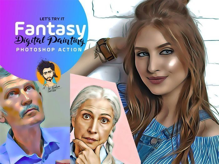 Fantasy Digital Painting Action
