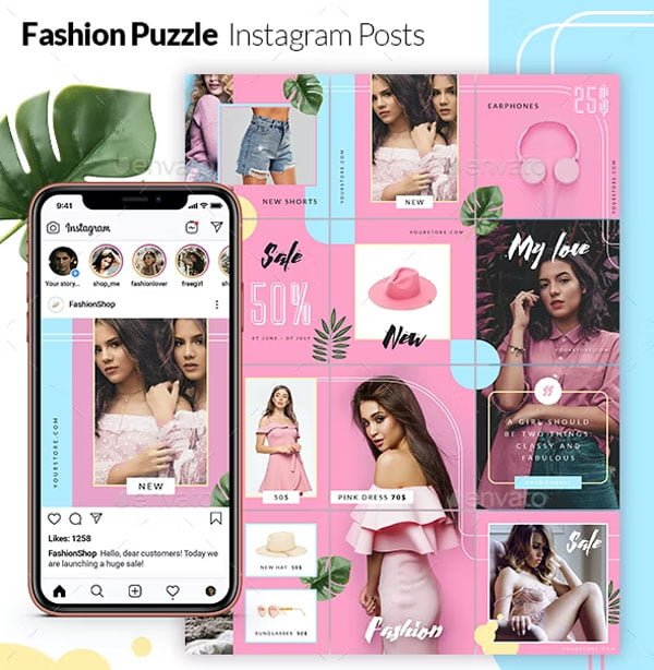 Fashion Puzzle Instagram Posts Fashion Puzzle Instagram Posts