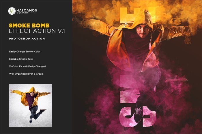 Smoke Bomb Effect Action V.1