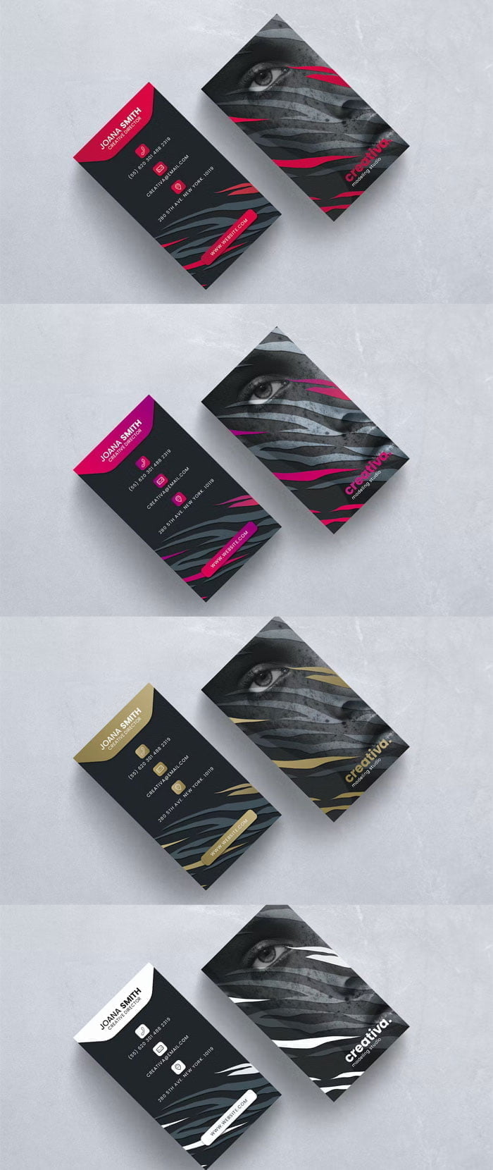 Model Business Card Free Download Model Business Card