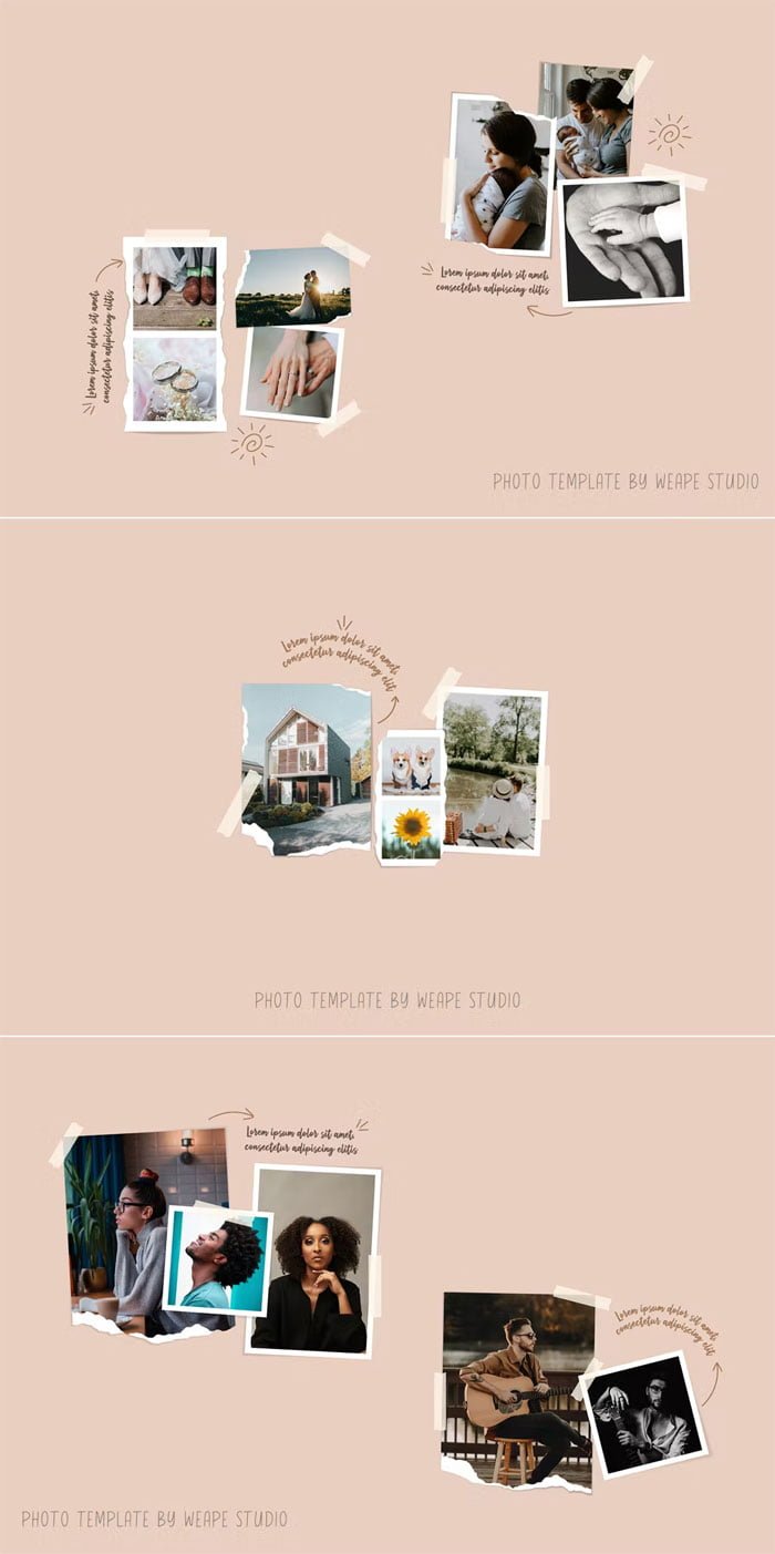Modern Photo Collage Template Modern Photo Collage Template