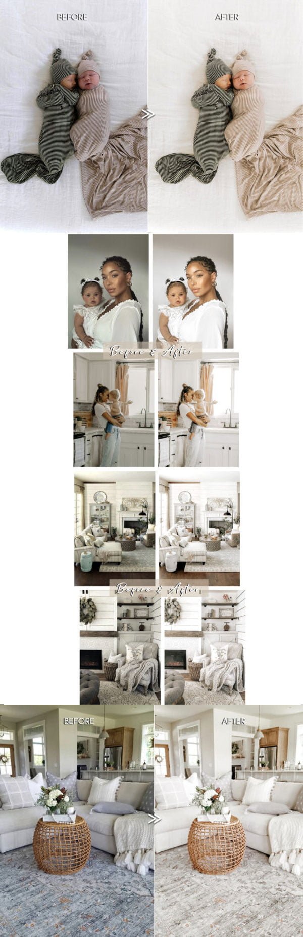 Natural Cozy Home Lightroom Presets Natural Cozy Home Presets