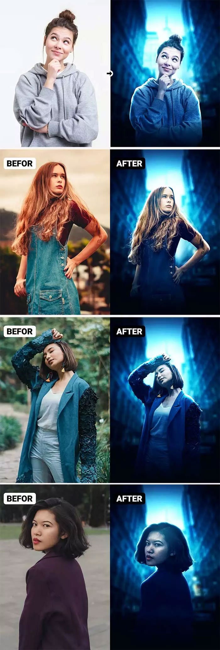 Photo Blue and Dispersion Effect