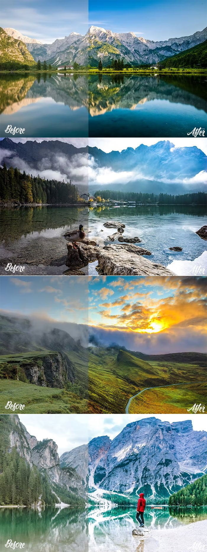 Actions In Landscape Mode