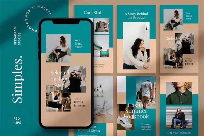 Simples Instagram Story Template