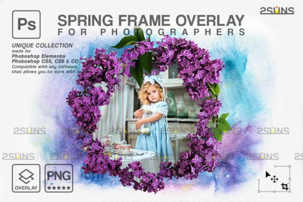 Spring Flower Frames Overlay