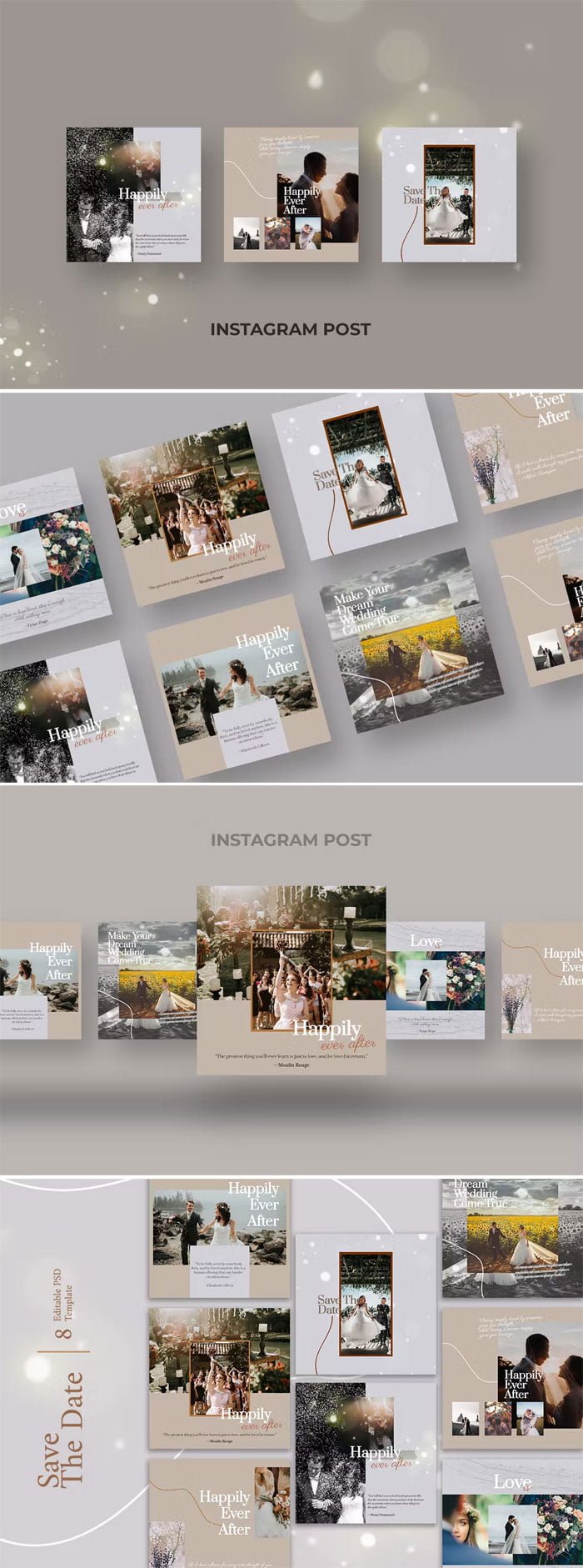 Wedding Photography Instagram Post Template Wedding Photography Instagram Post