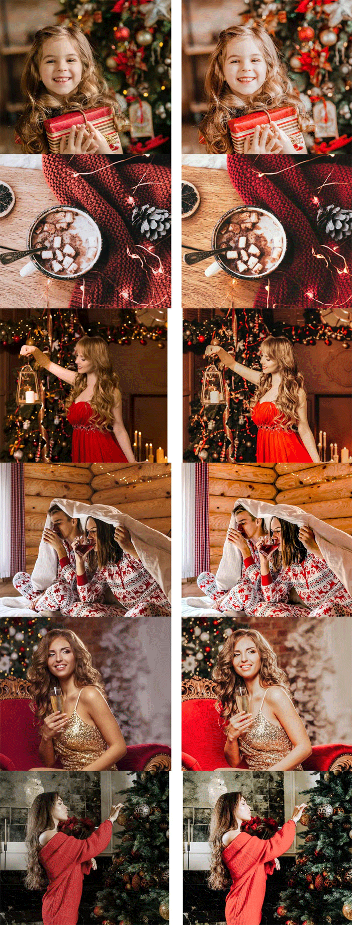 10 Christmas Lightroom Presets 10 Christmas Presets
