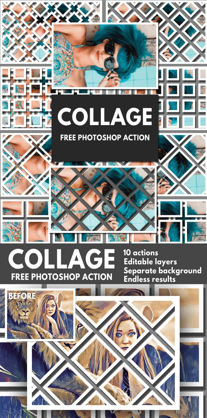 10 Photoshop Collage Template