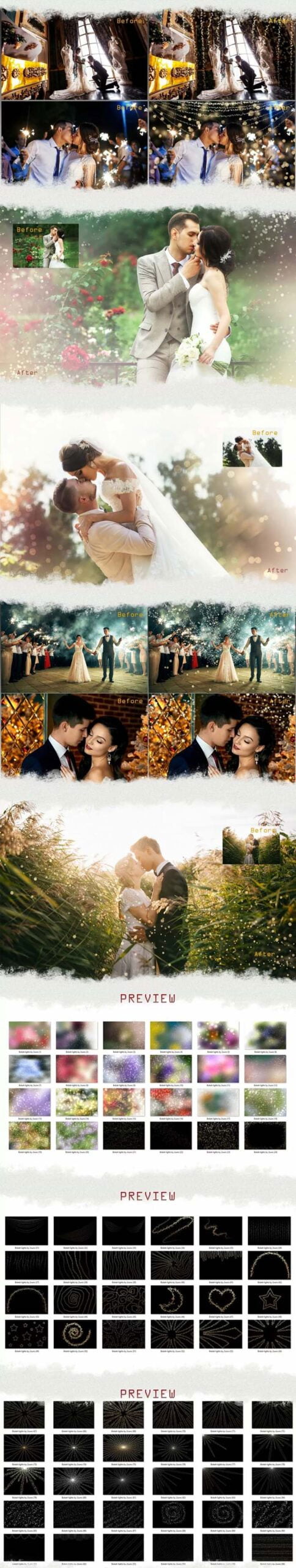 100 Wedding Sparklers Photoshop Overlays 100 Wedding Sparklers Overlays