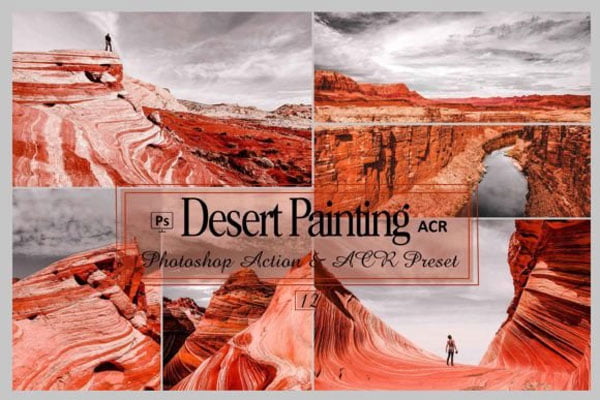 12 Desert Painting Photoshop Actions 12 Desert Painting Photoshop Actions