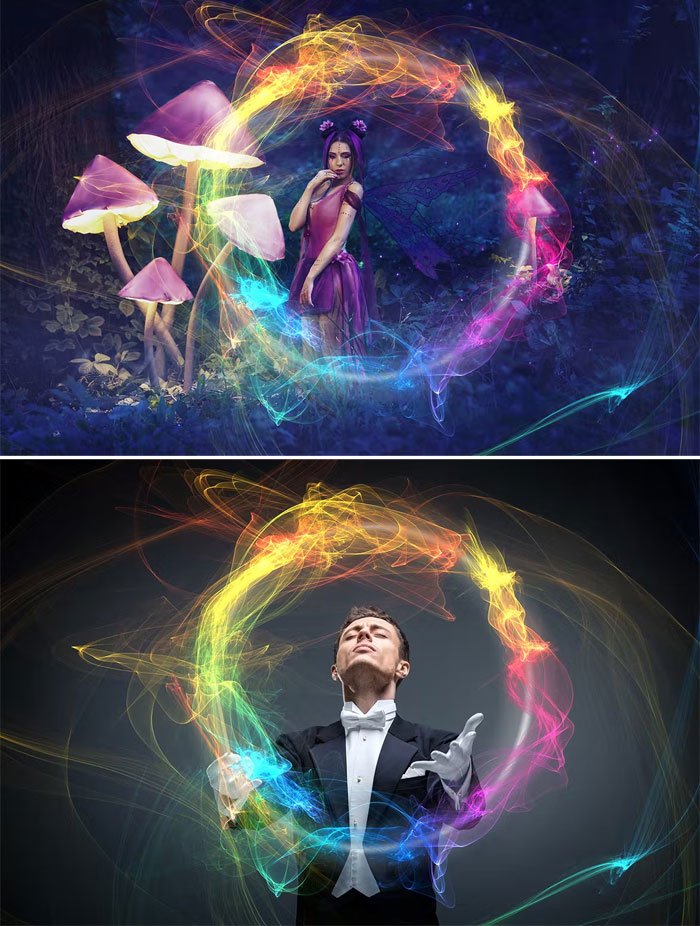 24 Rainbow Ring Photo Overlays 24 Rainbow Ring Photo Overlays