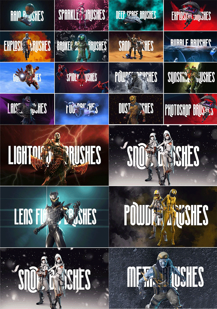25 Awesome Brushes Pack