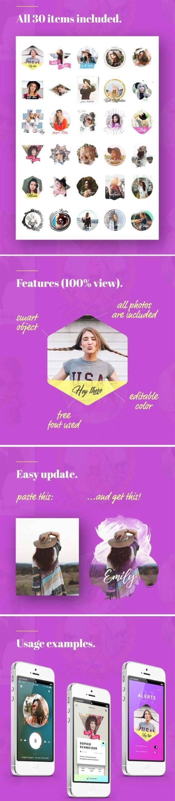 30 Profile Avatar Photo Designs