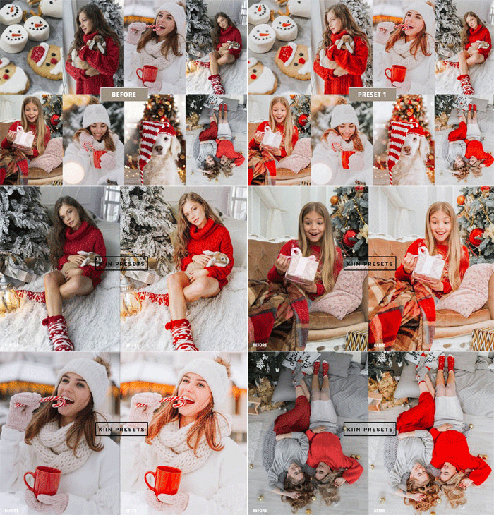 5 Christmas Lightroom Presets Free Download 5 Christmas Lightroom Presets