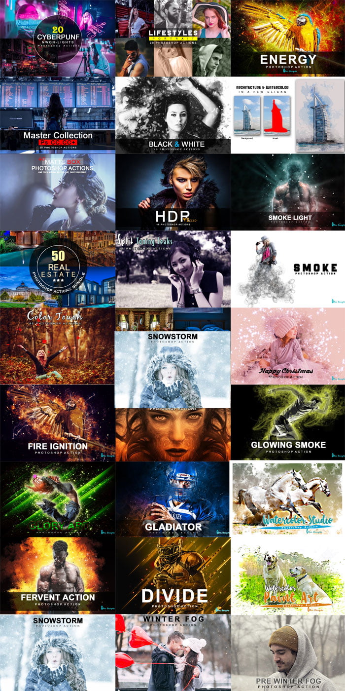 806 Creative Photoshop Action Bundle 806 Creative Photoshop Action Bundle