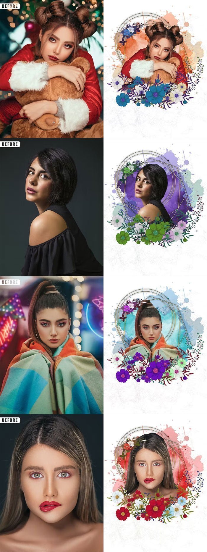 Abstract Watercolor Photoshop Effect Abstract Watercolor Effect