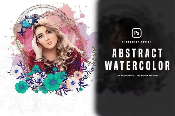 Abstract Watercolor Photoshop Effect Abstract Watercolor Effect