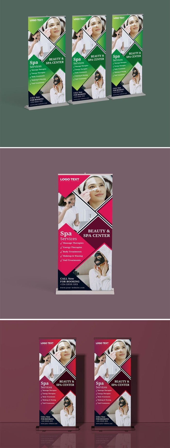 Beauty and Spa Roll Up Banner