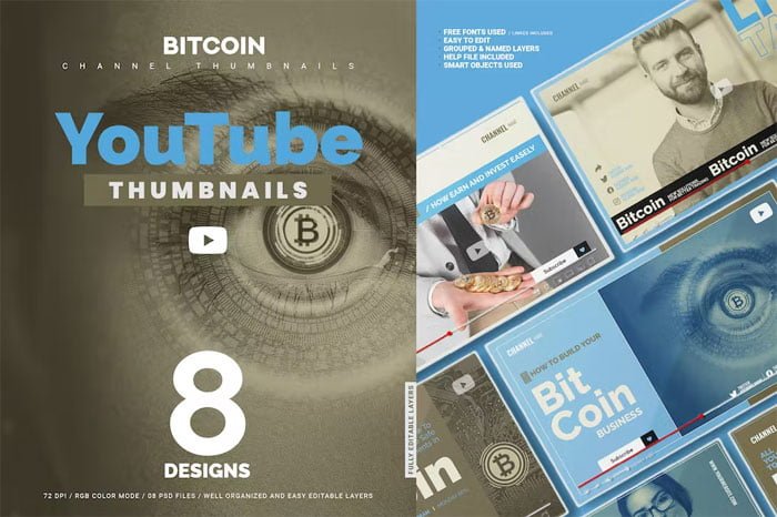 Bitcoin YouTube Thumbnails
