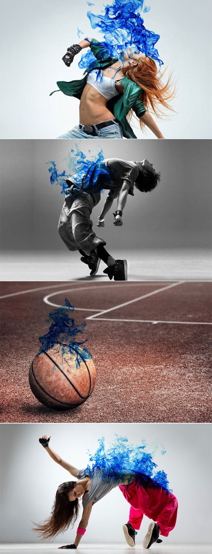 Blue Fire Photoshop Action