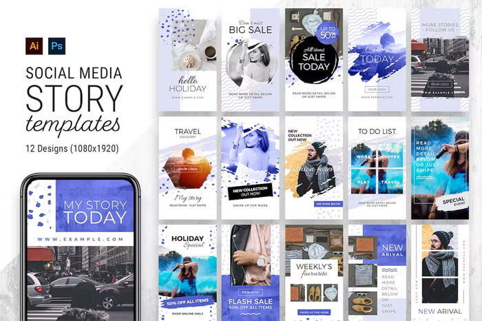 Blue Social Media Instagram Facebook Story Blue Social Media Instagram Facebook Story