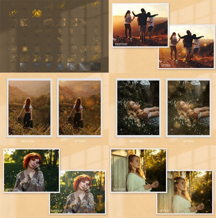 Bokeh Dust Photoshop Overlays PNG Bokeh Dust Overlays PNG