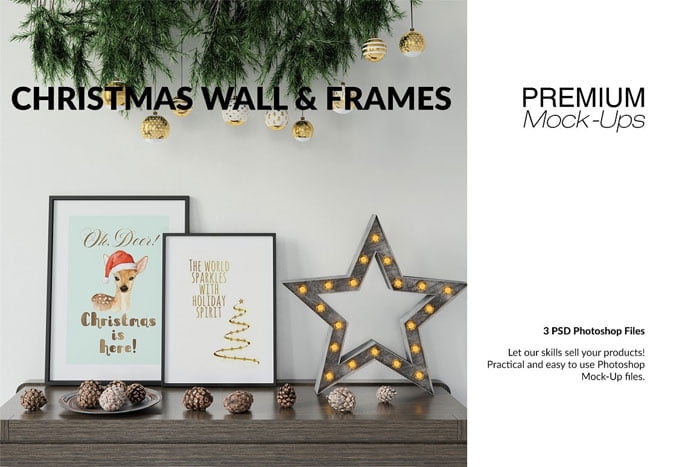 Christmas Frames & Wall Set