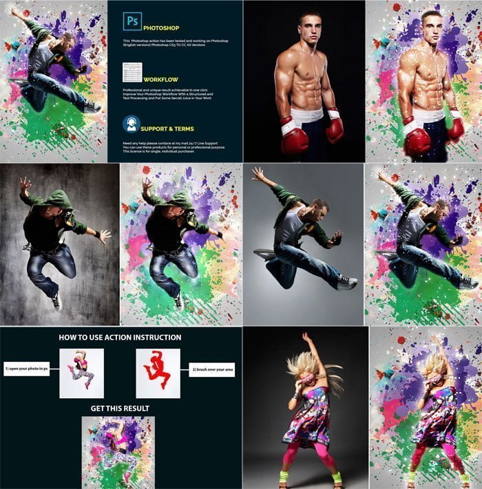 Color Blast Photoshop Action Color Blast Photoshop Action
