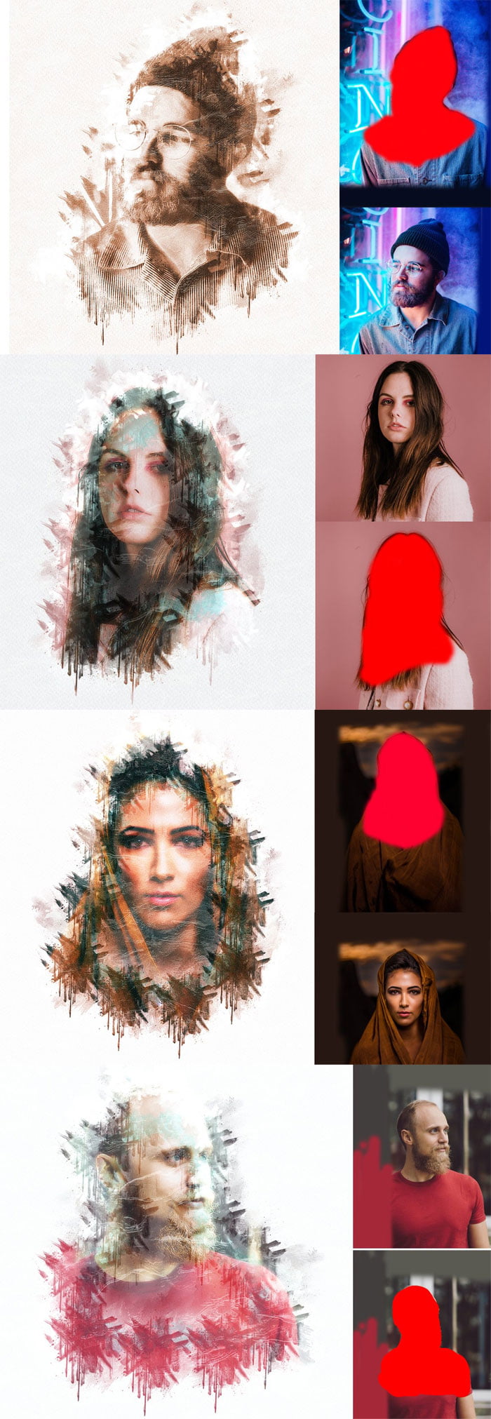 Paint Watercolor Photoshop Action Paint Watercolor Photoshop Action