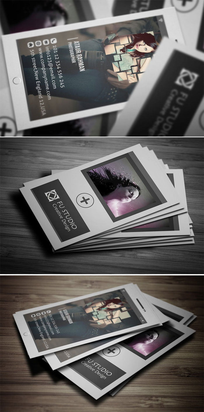 CreativeMarket - Photography Business Card Photography Business Card