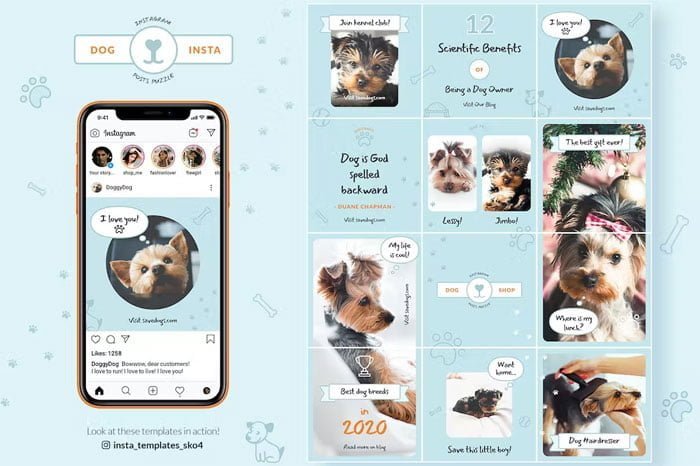 Dog Instagram Puzzle Dog Instagram Puzzle