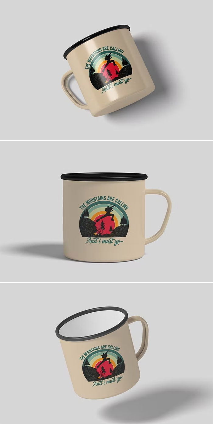 Enamel Mug Mockup Free Download Enamel Mug Mockup