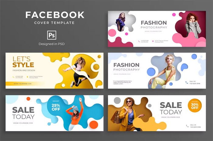 Fashion Promo Facebook Cover Template