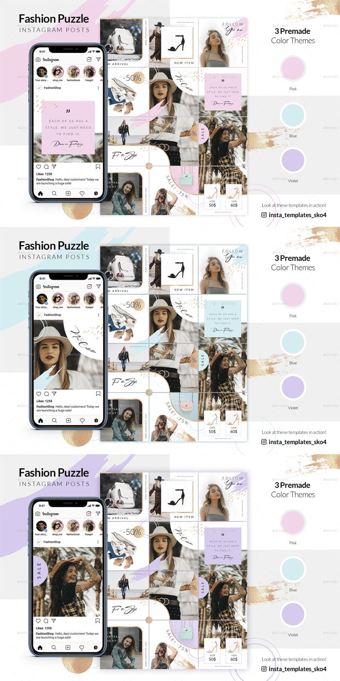 Fashion Puzzle Instagram Posts Fashion Puzzle Instagram Posts