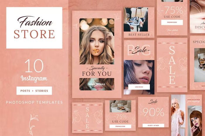 Fashion Store Instagram Template Fashion Store Instagram Template