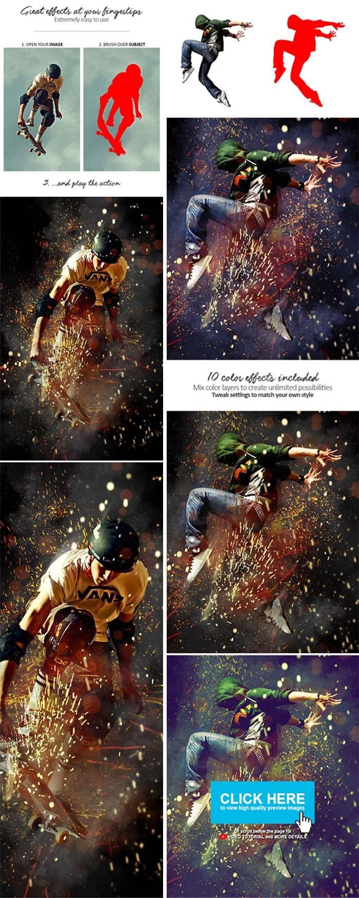 GraphicRiver - Sparks Photoshop Action Sparks Photoshop Action