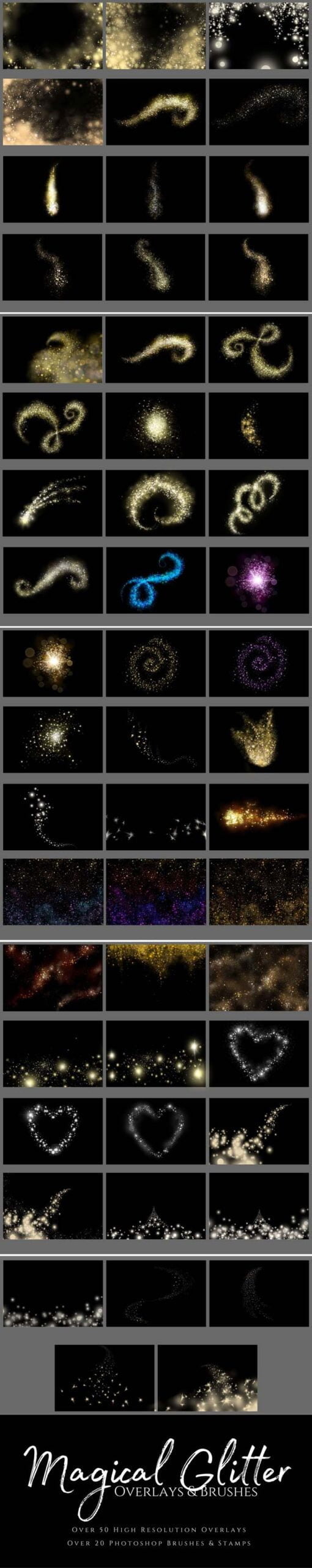 JD Magical Glitter Overlays & Brushes JD Magical Glitter Overlays & Brushes