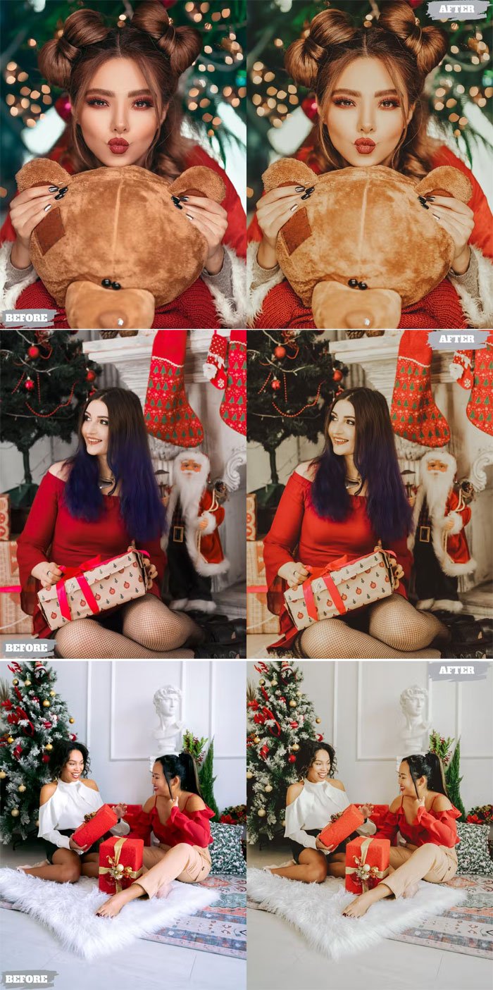 Portrait Christmas Lightroom Presets Desktop Mobile Portrait Christmas Lightroom Presets Desktop Mobile