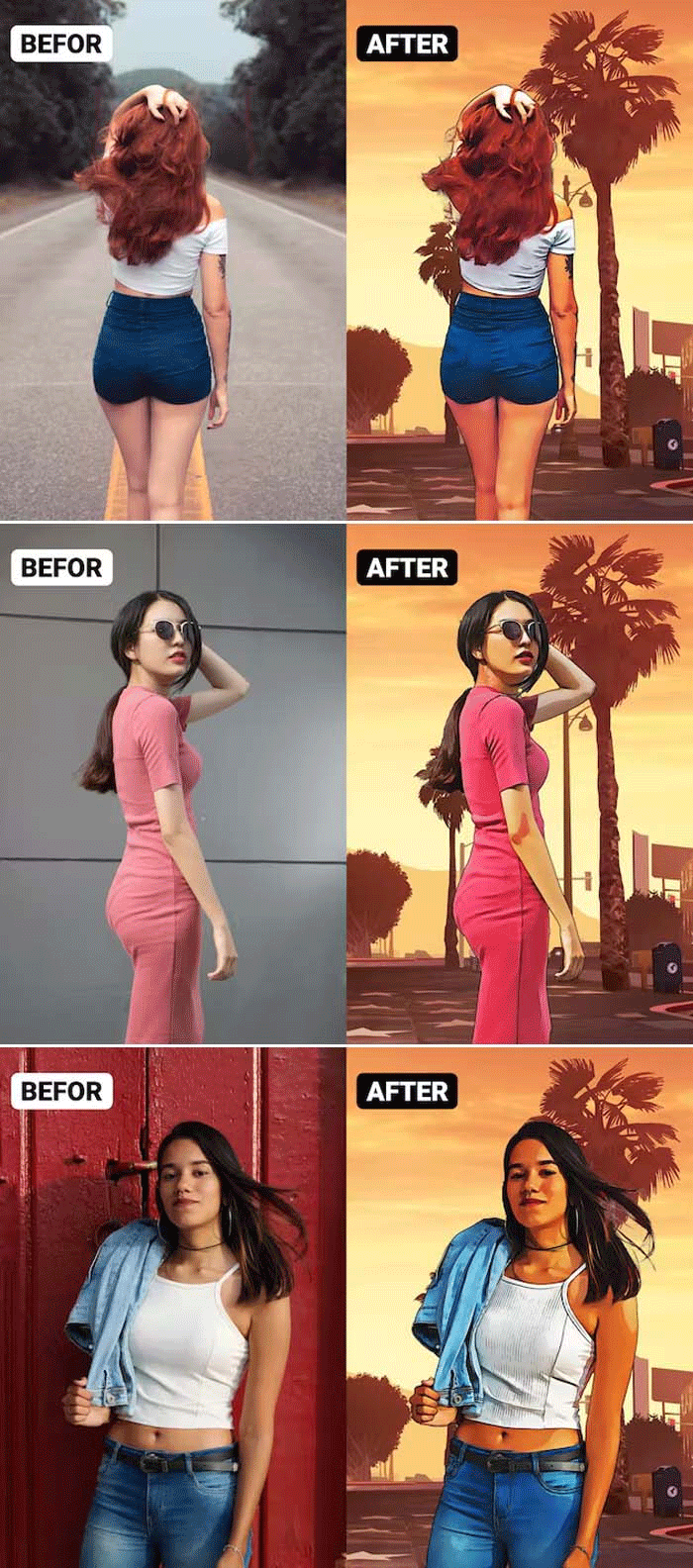 Portraits Characters Game Photoshop Action Portraits Characters Game Action