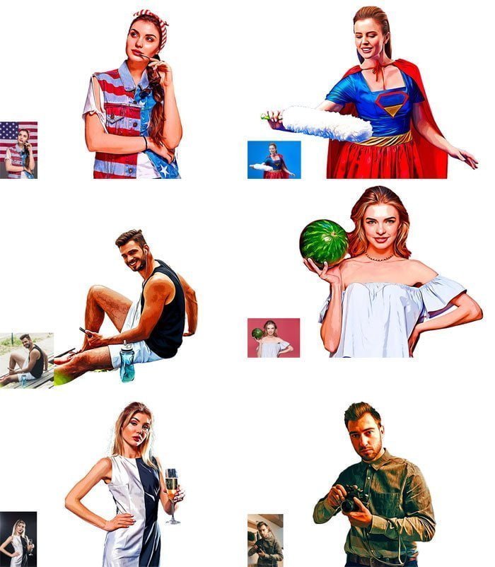 Pro Cartoon Effect Photoshop Action