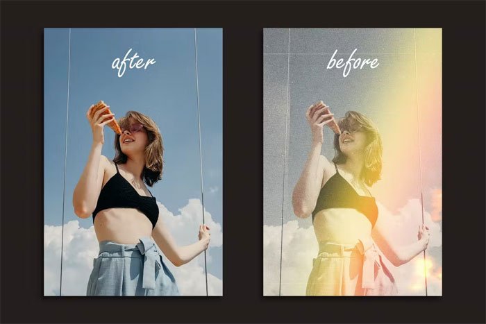 Retro Burn Photo Effect