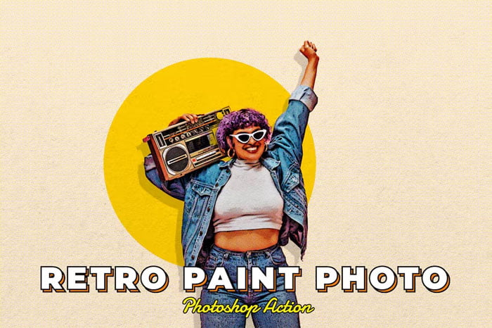Retro Color Photo Effect Action