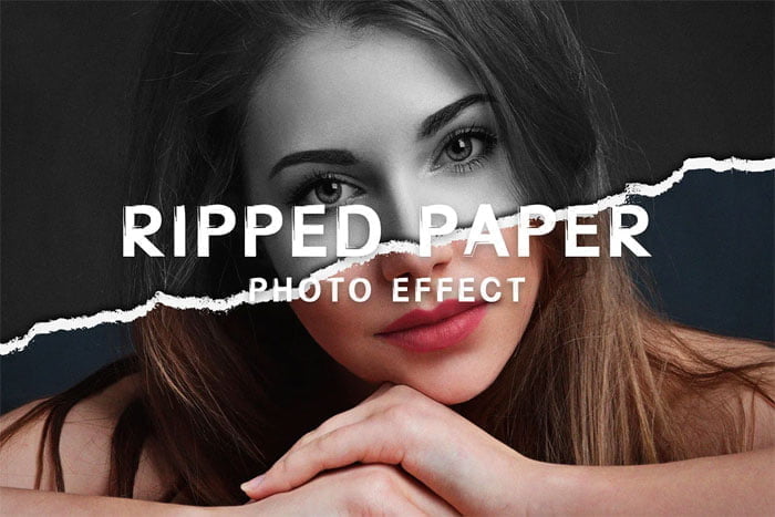 Ripped Paper Photo Effect Ripped Paper Photo Effect