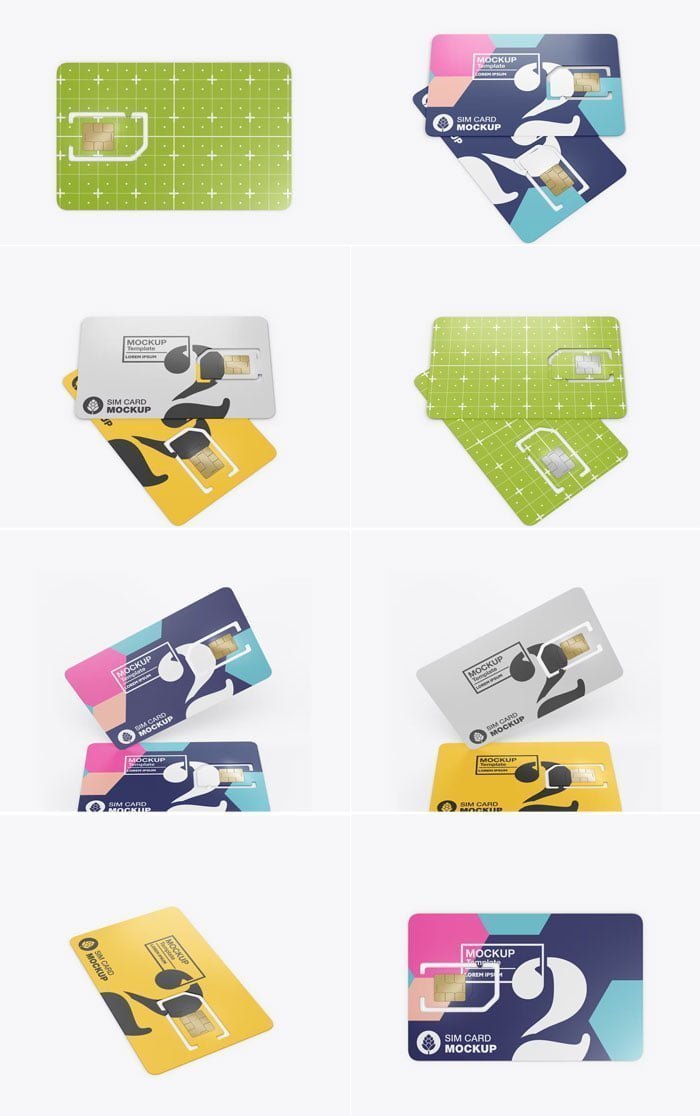 Sim Card Mockup Free Download Sim Card Mockup